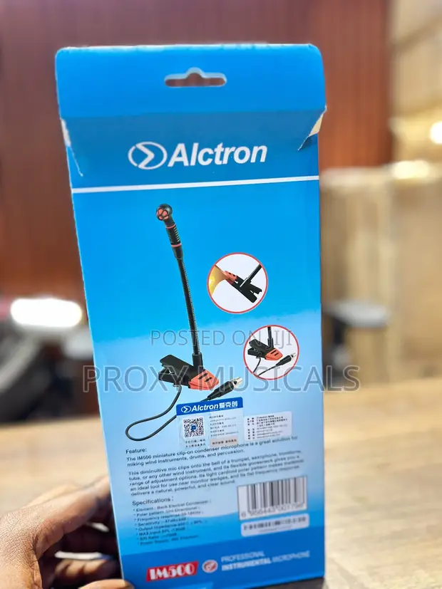 Alctron Clip-On Saxophone Condenser Microphone - 1