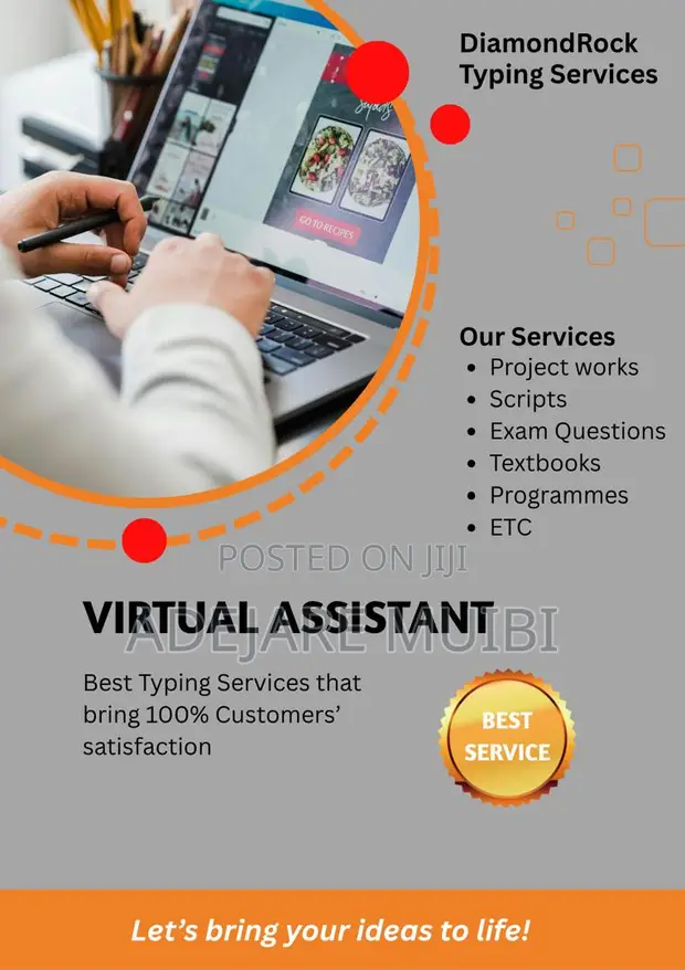 DiamondRock Typing & Virtual Assistant Services - 1
