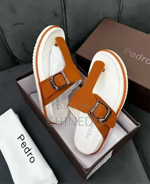 Pedro Double Buckle Platform Slides