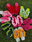 Crocheted Ruffle Slippers - 3