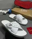 Christian Louboutin Studded Crisscross Slide Sandals - 2