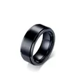 Titanium Stainless Steel Spinner Ring - Baki, Girman 10 - 2