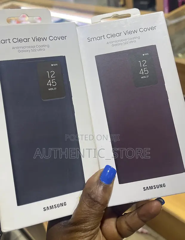 Samsung Smart Clear View Cover S22 Ultra - Blue - 1