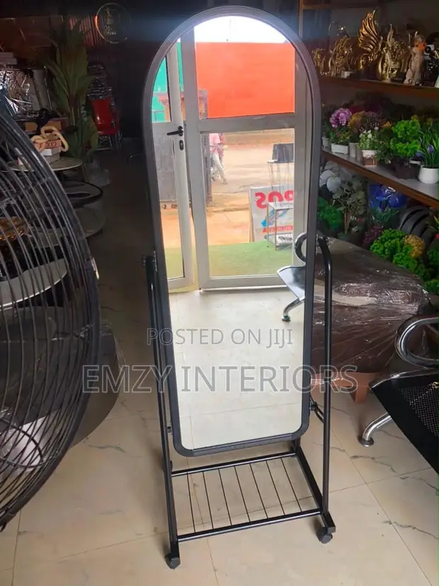 Brand New Standing Mirror - Black, White, Pink - 1