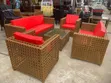 Seven Seater Outdoor Chair Set with Table - 1