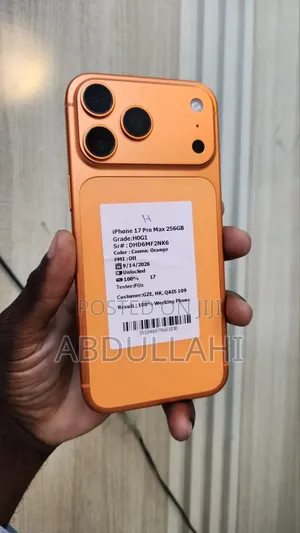 Sabon Apple iPhone 17 Pro Max 256GB Orange