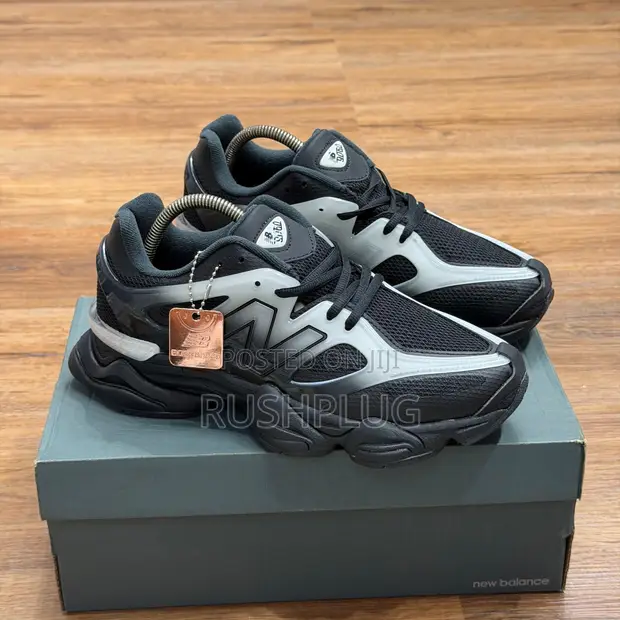 New Balance 9060 Black Offwhite Sneakers - 1
