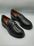 Original Italian Valentino Men's Loafers - Black - 1