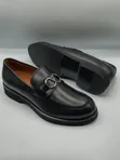 Original Italian Valentino Men's Loafers - Black - 2
