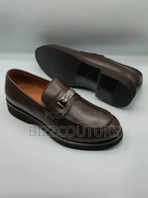 Original Italian Valentino Men's Loafers - Brown Leather