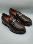 Original Italian Valentino Men's Loafers - Brown Leather - 2