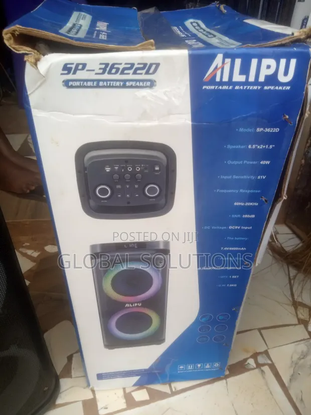 Ailipu Portable Speaker with Bluetooth, FM Radio, and Microphone - 1