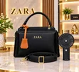Zara Handbag Na Gaskiyar Fata Mai Kyau - 3