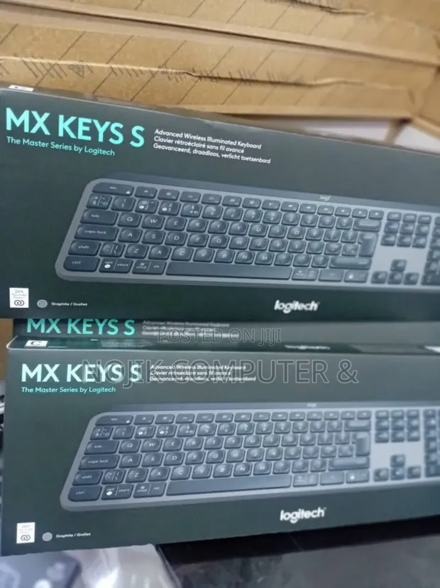 Logitech MX Keys S Bluetooth Illuminated Keyboard - Graphite - 1