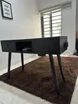 Black Wooden Study Desk with Drawers - 2