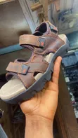 Babban Sole Leather Brown Sandals - 2