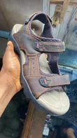 Babban Sole Leather Brown Sandals - 3