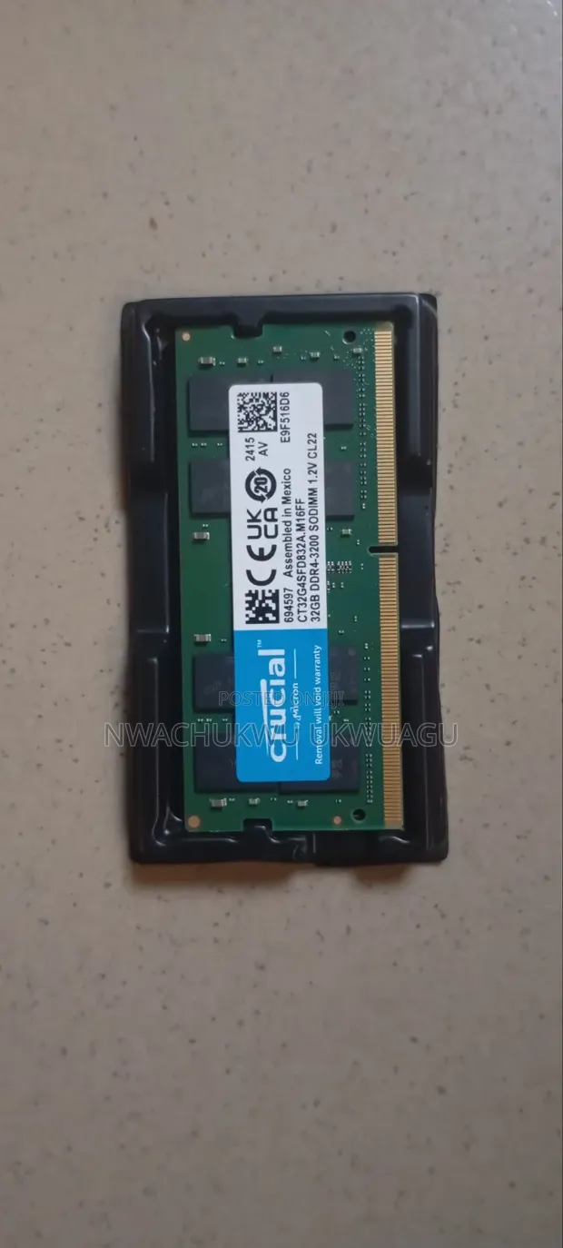 32GB Crucial DDR4 RAM - 1