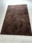 Brown Shaggy Area Rug - 1