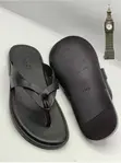 Classic Leather Men Slippers - 3