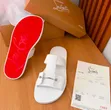 Christian Louboutin Slippers - Black Leather - 3