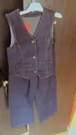 Children's Blue Jean Jacket and Trousers Set - 1