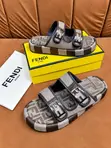 Fendi FF Tobacco Jacquard Sandal Mai Madubun Biyu - 1