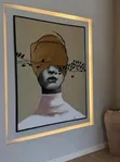 Portrait Canvas Art - Modern Pop-Surrealist Woman - 1