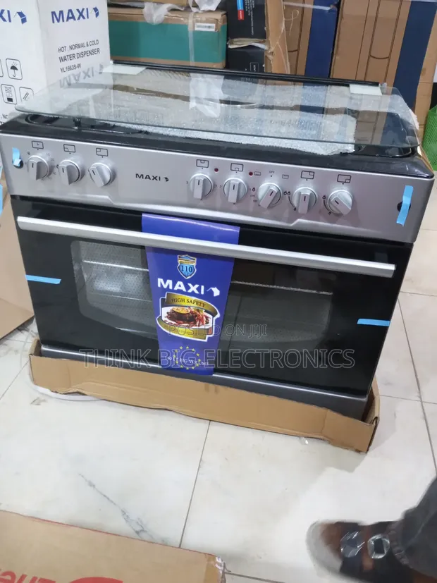 Maxi 60x90cm 4-Gas 2-Electric Burner Standing Cooker & Oven - 1