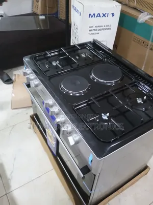 Maxi 60x90cm 4-Gas 2-Electric Burner Standing Cooker & Oven