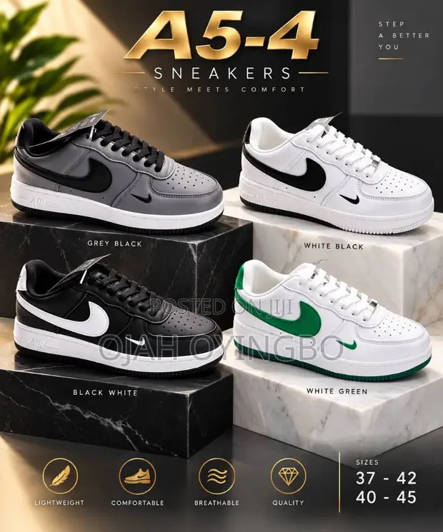 Premium Nike Air Force 1 Low Casual Sneakers - 1