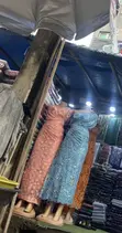 Vibrant Outdoor Fabric Stall - 2