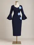 Cheefay Poise Navy Blue Corporate Dress - 1