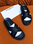 Givenchy Crisscross Logo Strap Slide Sandals - 1
