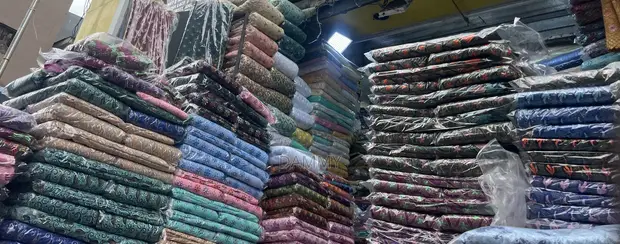High Quality Vibrant Outdoor Fabric Stall - 1