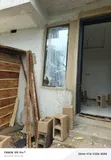 Frameless Window - 750x1800mm, Black Frame - 1
