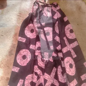 Halter Neck Round Dress - Pink/Black