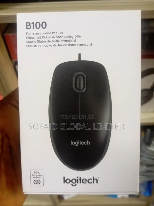 Logitech B100 Optical USB Mouse - 1