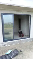 Brand New Aluminum Sliding Door - Black - 3