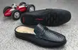 Clarks Scaled Leather Slip-on Loafer Mules - Baki - 2