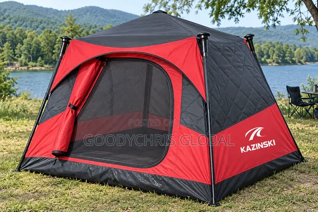 Kazinski 9-Person Camping Tent with Sleeping Bag & Mat - 1
