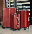 Wine Colour Hardshell Luggage Boxes - 1