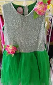 Green Christmas Gown for Kids (Ages 8-11) - 2