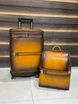 Genuine Leather Luggage Box - Merigold - 4