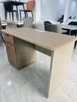 Boss Office Products Executive Desk with Storage Cabinet - 1