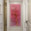 Luxury Pink Gold Textured Wall Art - 2