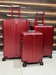 3 Set Aluminum Luggage Box - Wine - 1