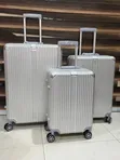 3 Set Aluminum Luggage Box - Wine - 4