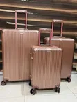 3 Set Aluminum Luggage Box - Wine - 5