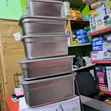 5PCs Bakin Karfe Na Ajiye Abinci Set - 2